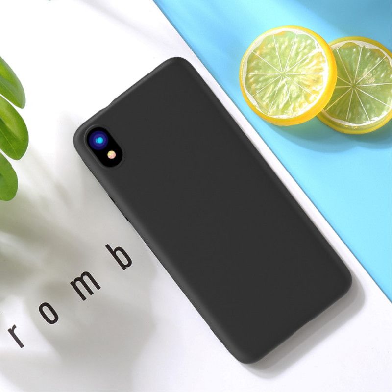 Deksel for Xiaomi Redmi 7A Svart Flytende Silikon På X-Nivå