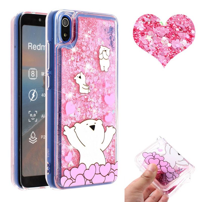 Deksel Xiaomi Redmi 7A Glitterbjørner Anti-fall