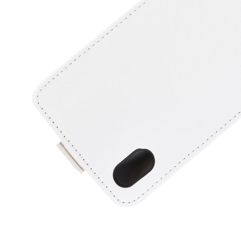 Lærdeksel Folio Deksel Xiaomi Redmi 7A Svart Mobildeksel Sammenleggbar Skinneffekt