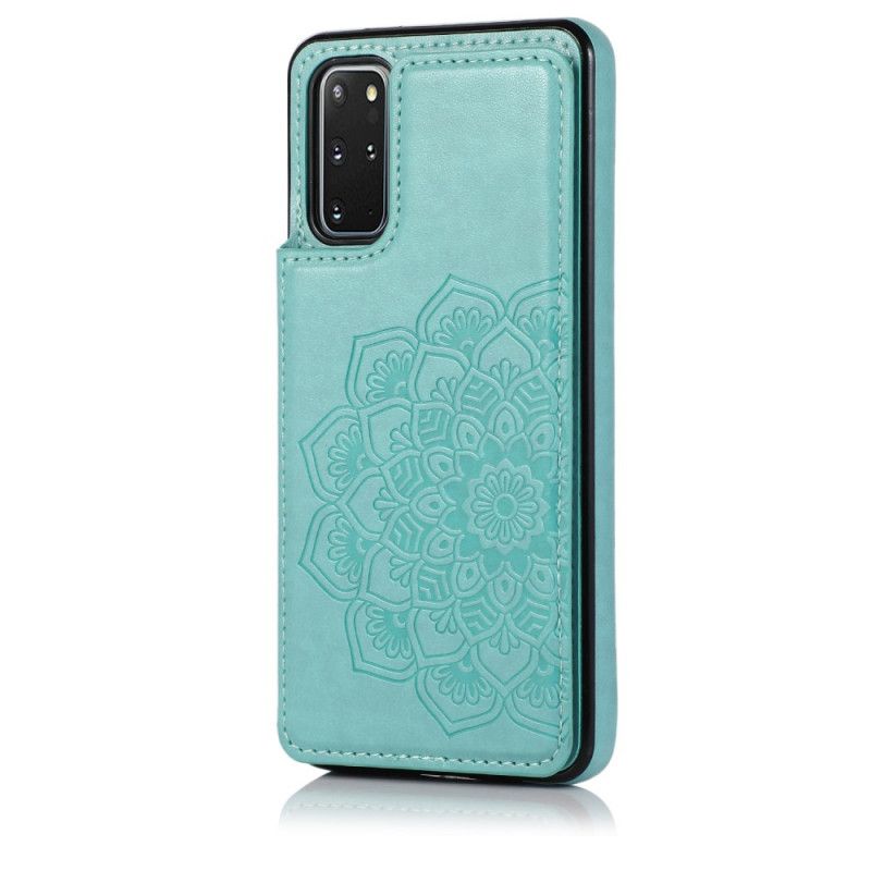 Deksel Samsung Galaxy S20 Plus / S20 Plus 5G Lyseblå Mandala-Trykkortholder
