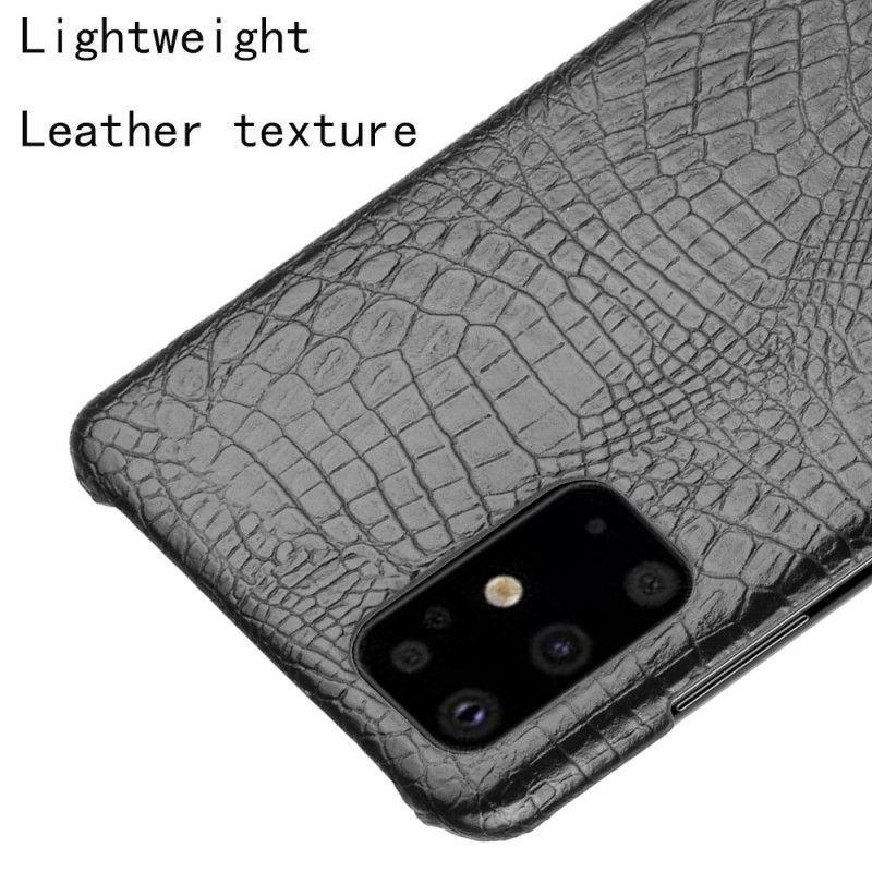 Deksel Samsung Galaxy S20 Plus / S20 Plus 5G Svart Krokodillehudeffekt