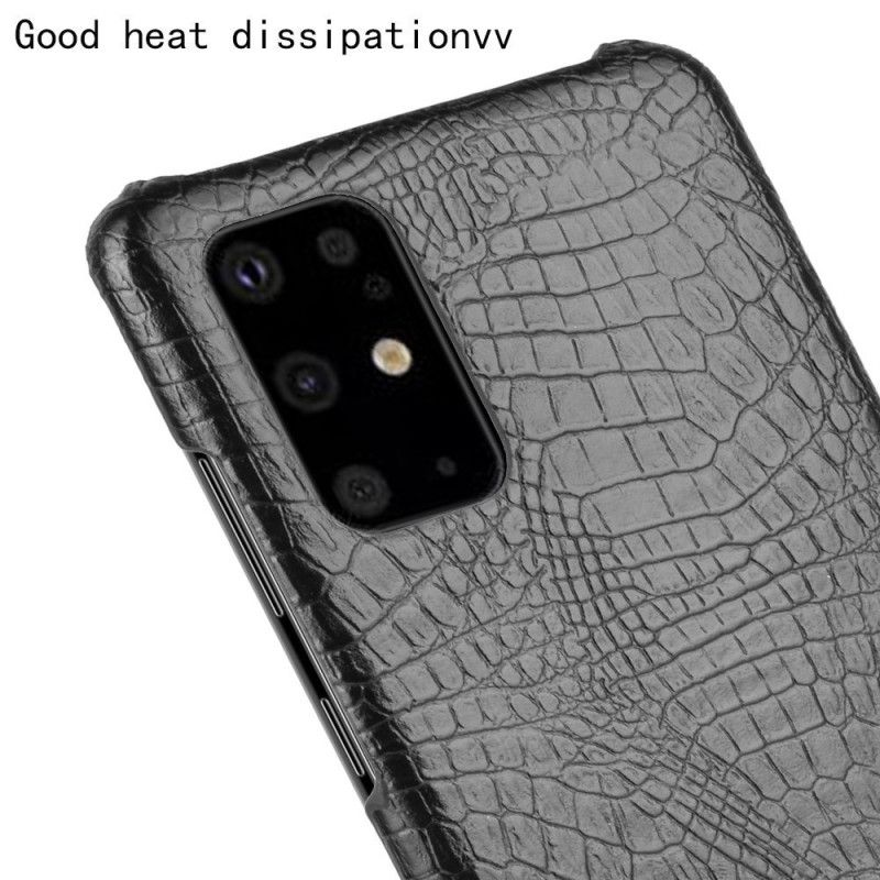 Deksel Samsung Galaxy S20 Plus / S20 Plus 5G Svart Krokodillehudeffekt