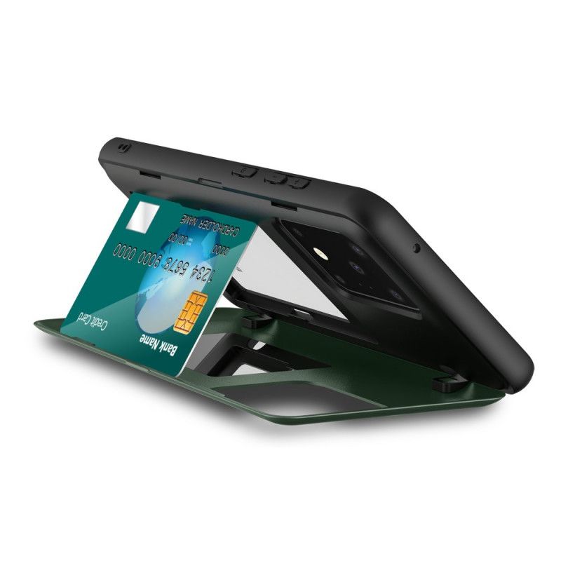 Deksel Samsung Galaxy S20 Plus / S20 Plus 5G Svart Mobildeksel Kortholder Og Speil