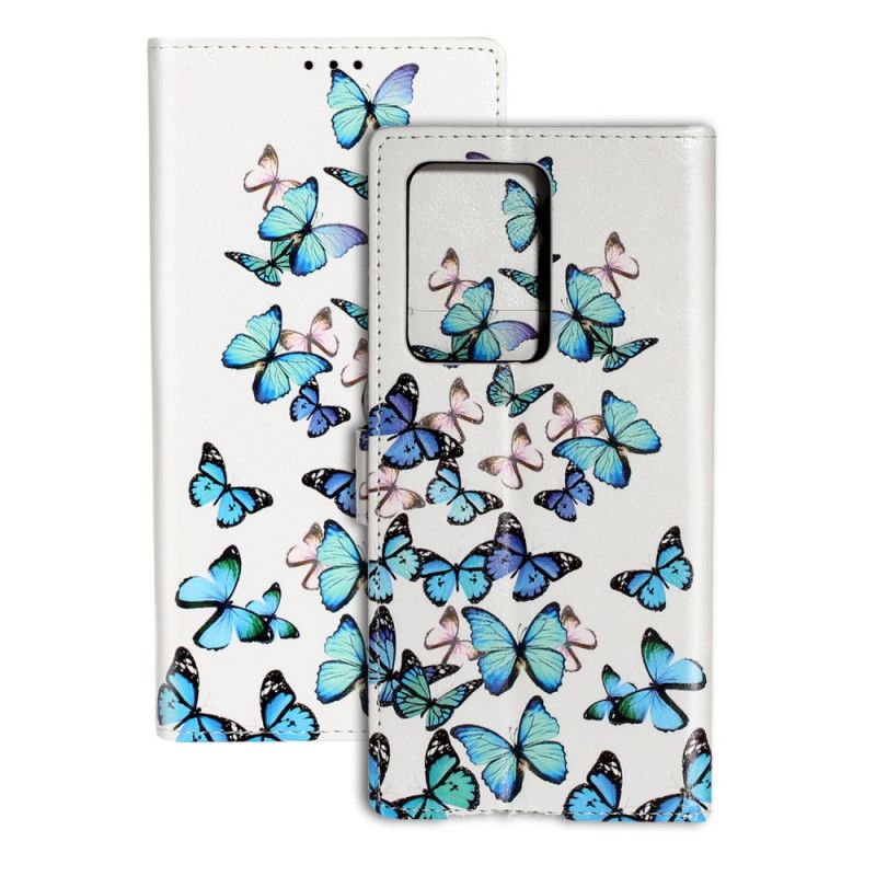 Folio Deksel Samsung Galaxy S20 Plus / S20 Plus 5G Design Sommerfugler