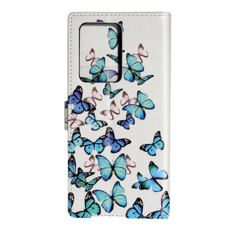 Folio Deksel Samsung Galaxy S20 Plus / S20 Plus 5G Design Sommerfugler