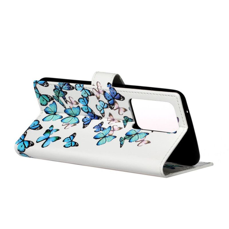 Folio Deksel Samsung Galaxy S20 Plus / S20 Plus 5G Design Sommerfugler