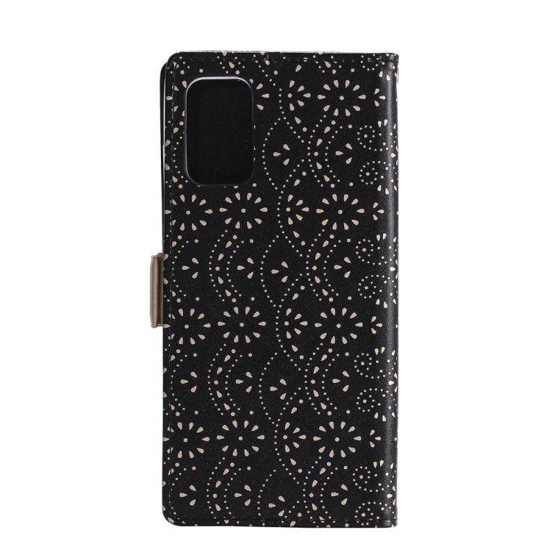 Folio Deksel Samsung Galaxy S20 Plus / S20 Plus 5G Svart Blonderpung Anti-fall