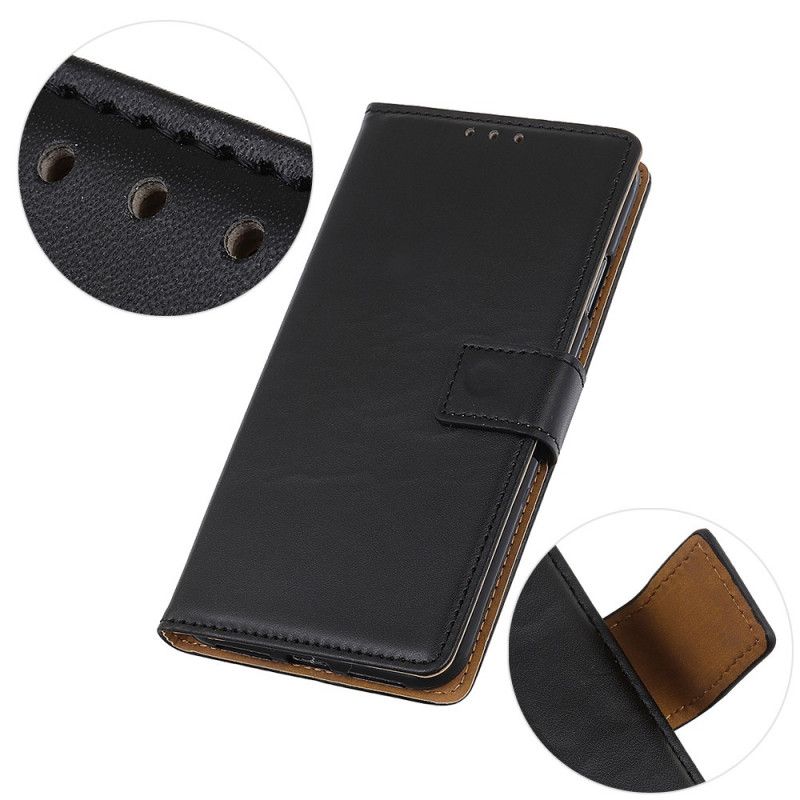 Folio Deksel Samsung Galaxy S20 Plus / S20 Plus 5G Svart Enkelt Imitert Skinn Beskyttelse