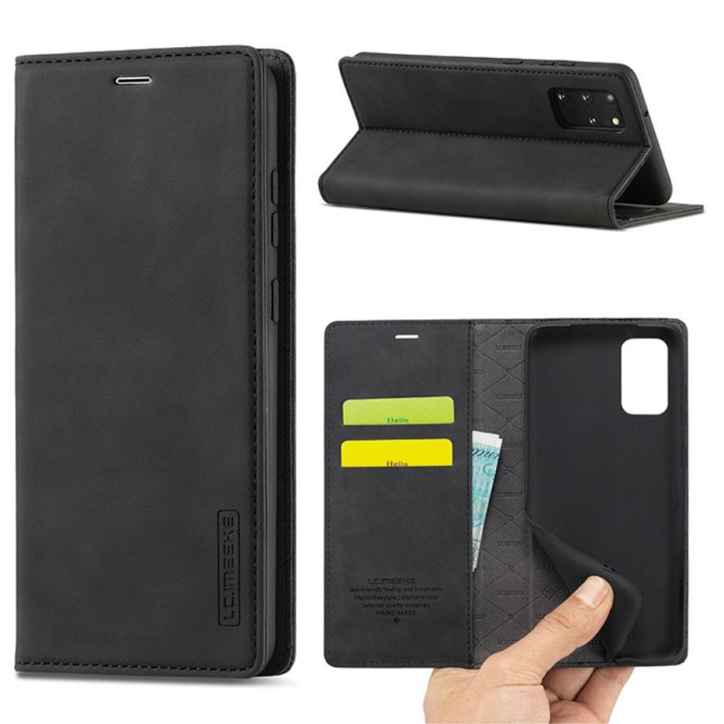 Folio Deksel Samsung Galaxy S20 Plus / S20 Plus 5G Svart Lc.Imeeke Skinneffekt