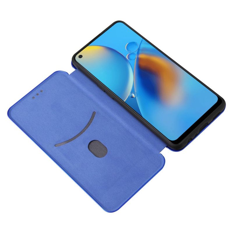 Folio Deksel Oppo A74 4g Karbonfiber