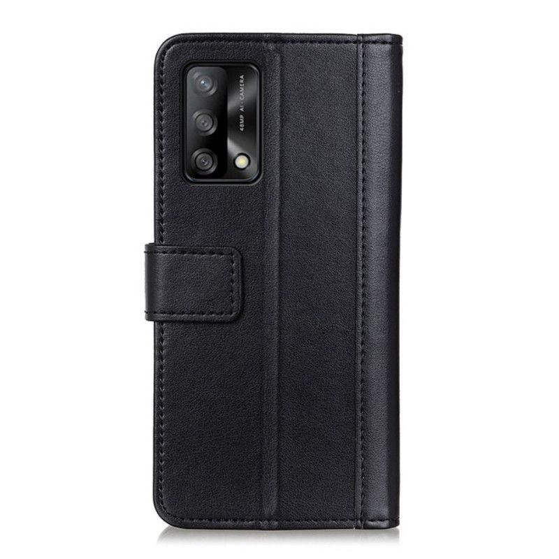Folio Deksel Oppo A74 4g Split Leather-versjon