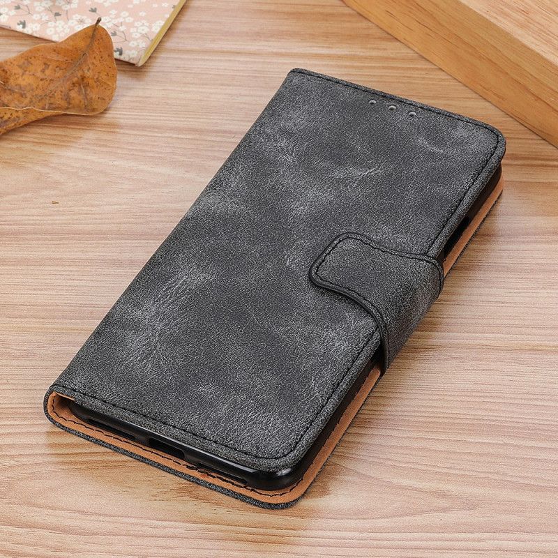 Folio Deksel Oppo A74 4g Vintage Split Leather Beskyttelse Deksel