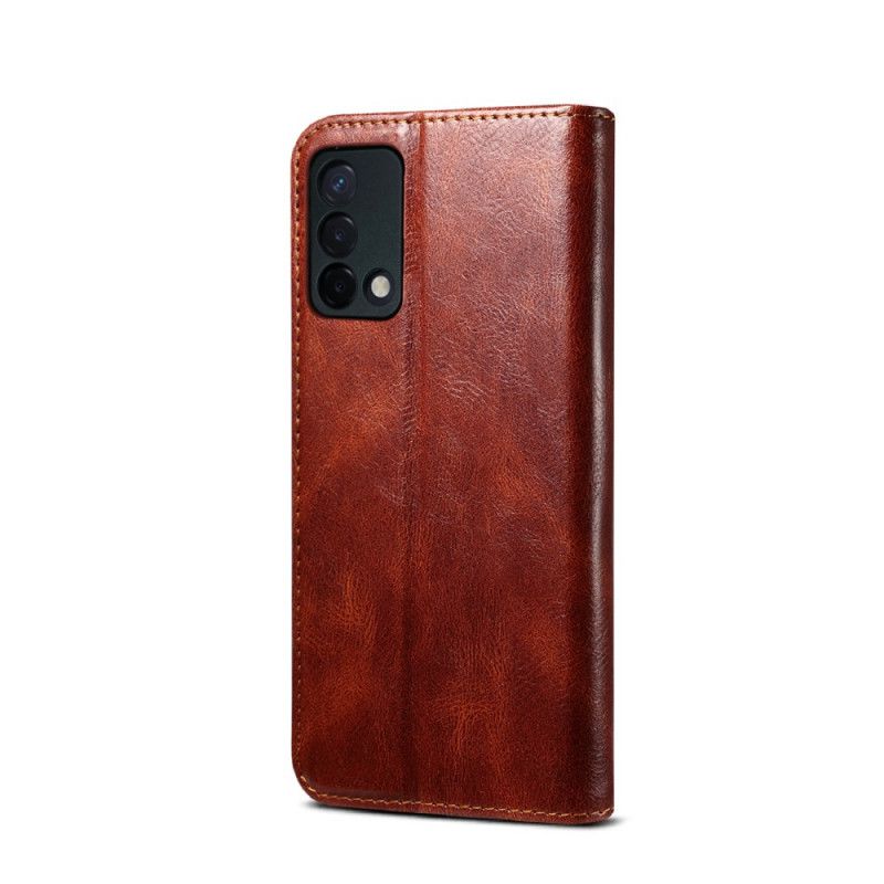 Folio Deksel Oppo A74 4g Vokset Kunstskinn