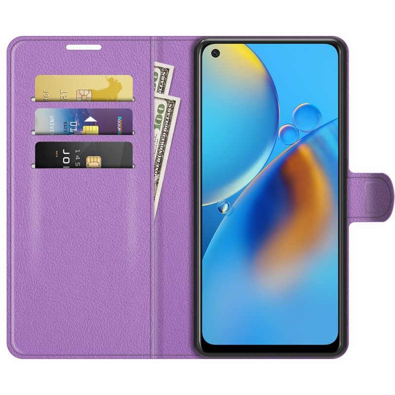 Lærdeksel Folio Deksel Oppo A74 4g Mobildeksel Classic