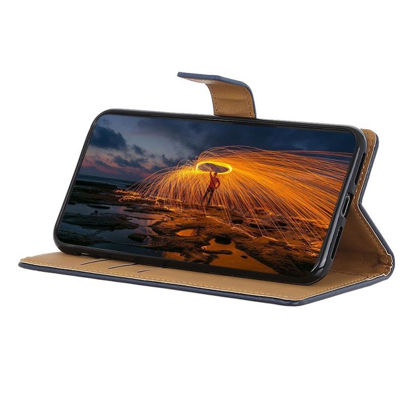 Lærdeksel Folio Deksel Oppo A74 4g Mobildeksel Vanlig Kunstskinn