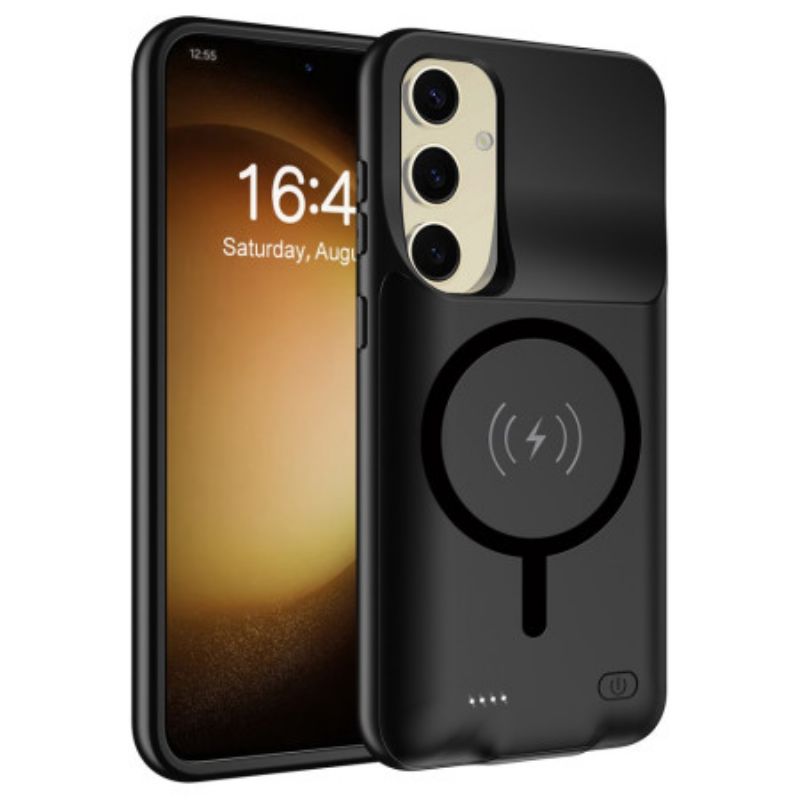 10000mah Batterideksel Til Samsung Galaxy S25. Ekstern Lader Med Magnetisk Feste