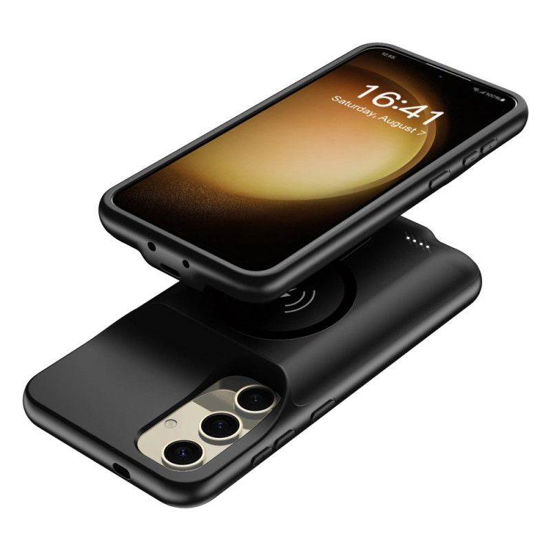 10000mah Batterideksel Til Samsung Galaxy S25. Ekstern Lader Med Magnetisk Feste