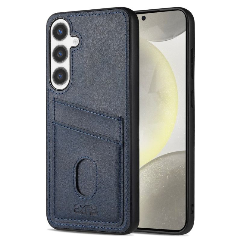 Deksel Samsung Galaxy S25 5g Kortholder I Teksturert Skinn