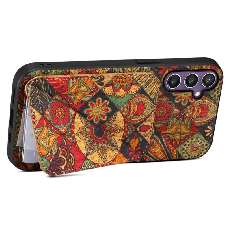 Deksel Samsung Galaxy S25 5g Mobildeksel Blomsterkortholder Og Stativ