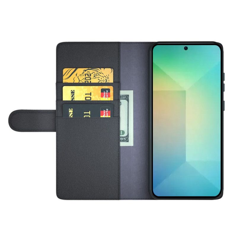 Folio Deksel Samsung Galaxy S25 5g Ekte Skinn