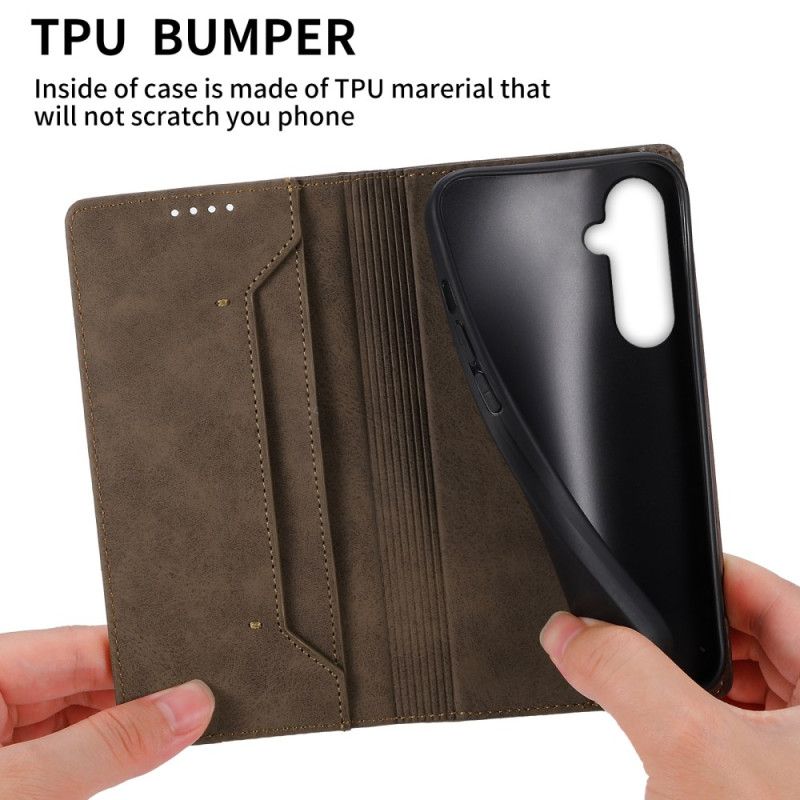 Folio Deksel Samsung Galaxy S25 5g Rfid-blokkerende Skinneffekt