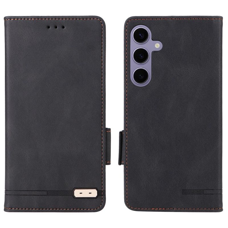 Folio Deksel Til Samsung Galaxy S25 5g Retro Semsket Skinneffekt