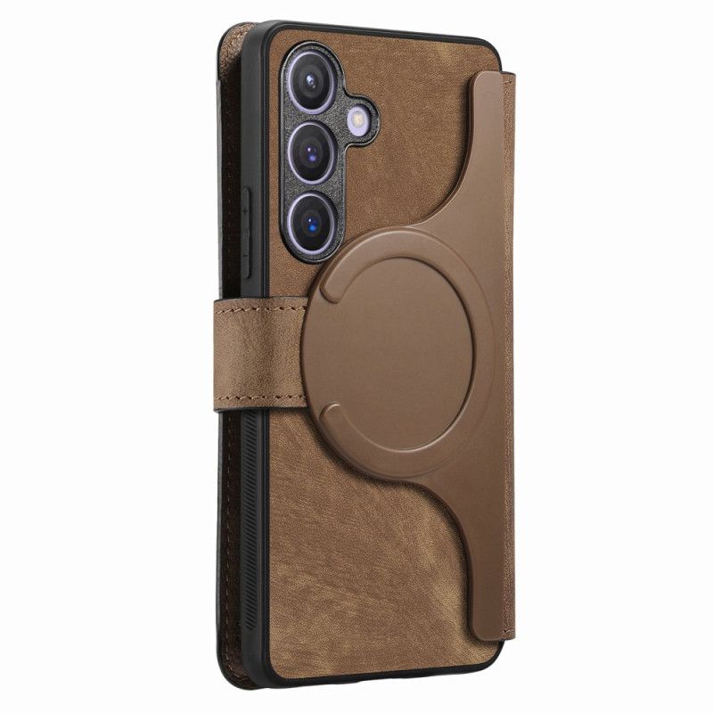 Lærdeksel Folio Deksel Samsung Galaxy S25 5g Mobildeksel Avtakbart Magnetisk Deksel