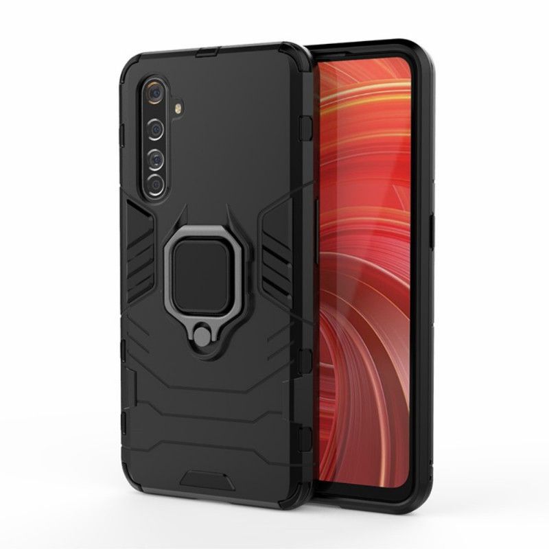 Deksel for Realme X50 Pro Svart Motstandsdyktig Ring
