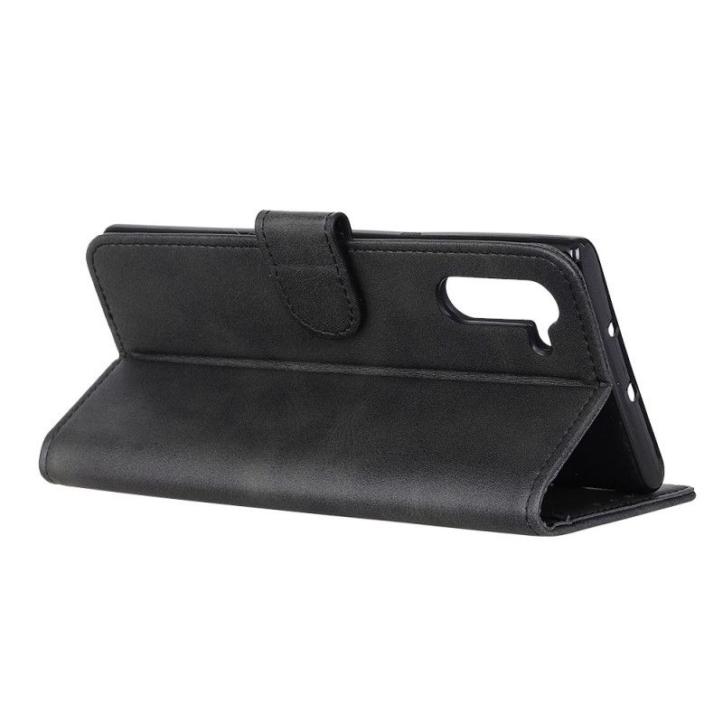 Folio Deksel Realme X50 Pro Svart Retro Matt Skinneffekt
