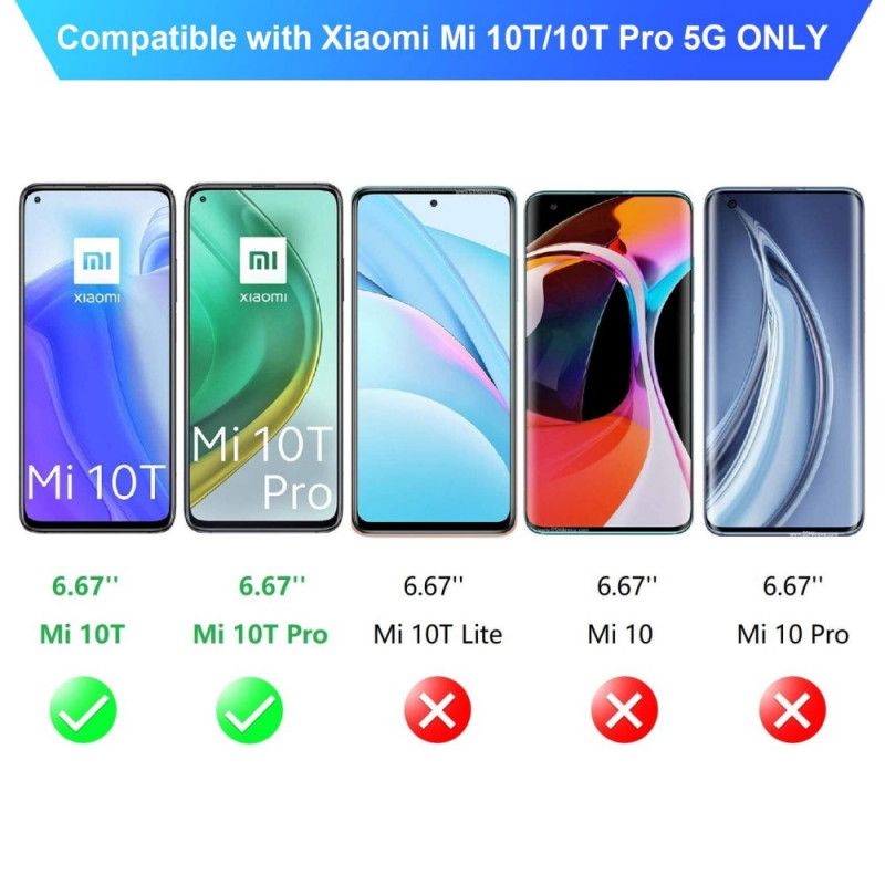 Deksel Xiaomi Mi 10T / 10T Pro Gjennomsiktig