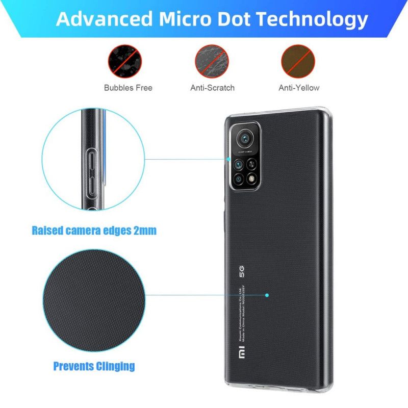 Deksel Xiaomi Mi 10T / 10T Pro Gjennomsiktig
