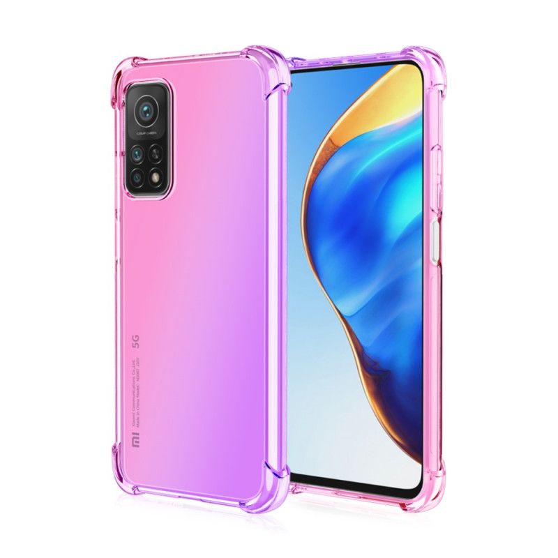 Deksel Xiaomi Mi 10T / 10T Pro Magenta Gradientfarge Anti-fall