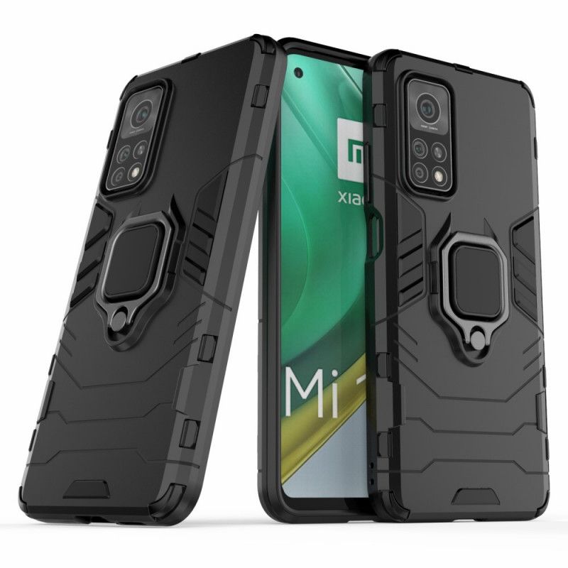 Deksel Xiaomi Mi 10T / 10T Pro Svart Motstandsdyktig Ring