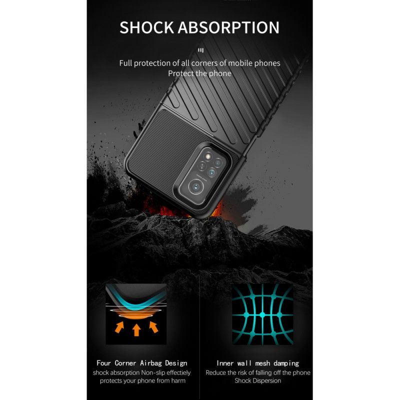 Deksel Xiaomi Mi 10T / 10T Pro Svart Tordenserie Anti-fall