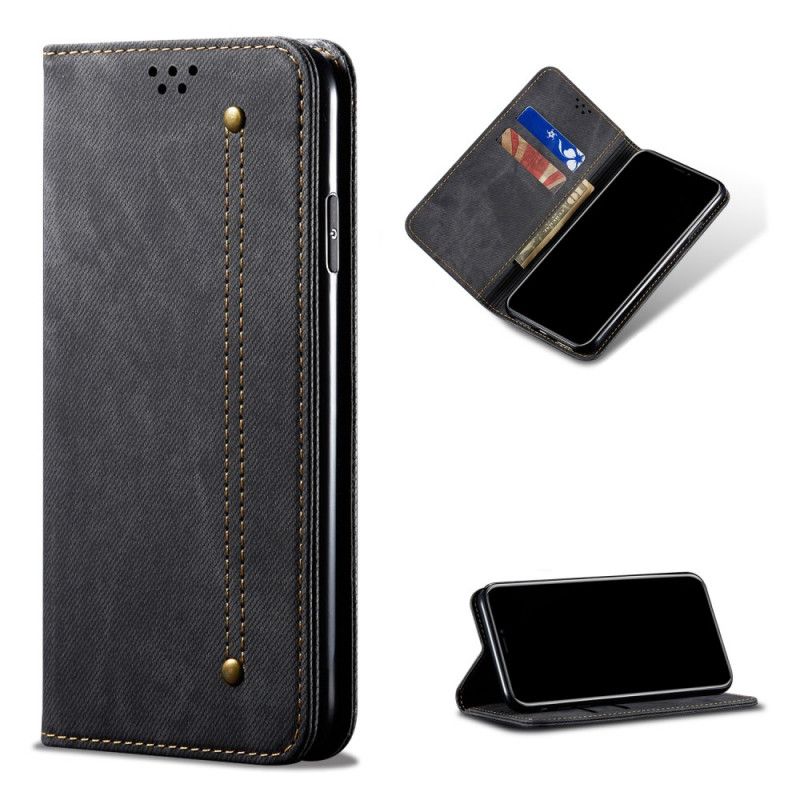 Folio Deksel for Xiaomi Mi 10T / 10T Pro Svart Jeansstoff