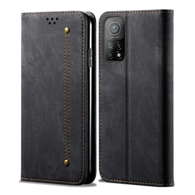 Folio Deksel for Xiaomi Mi 10T / 10T Pro Svart Jeansstoff