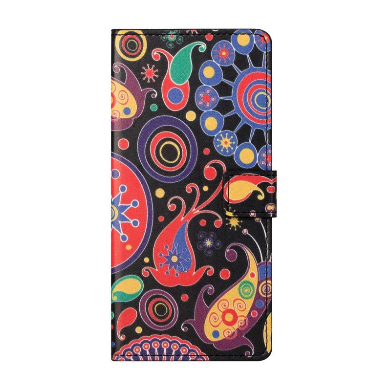 Lærdeksel Folio Deksel Xiaomi Mi 10T / 10T Pro Mobildeksel Galakse Design