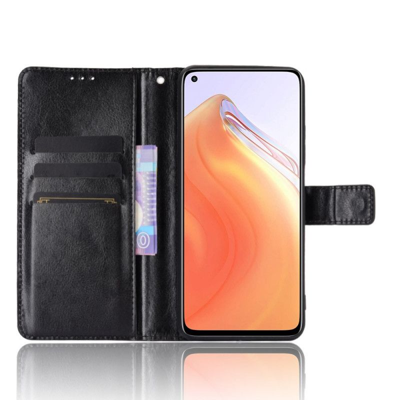 Lærdeksel Folio Deksel Xiaomi Mi 10T / 10T Pro Svart Prangende Kunstlær