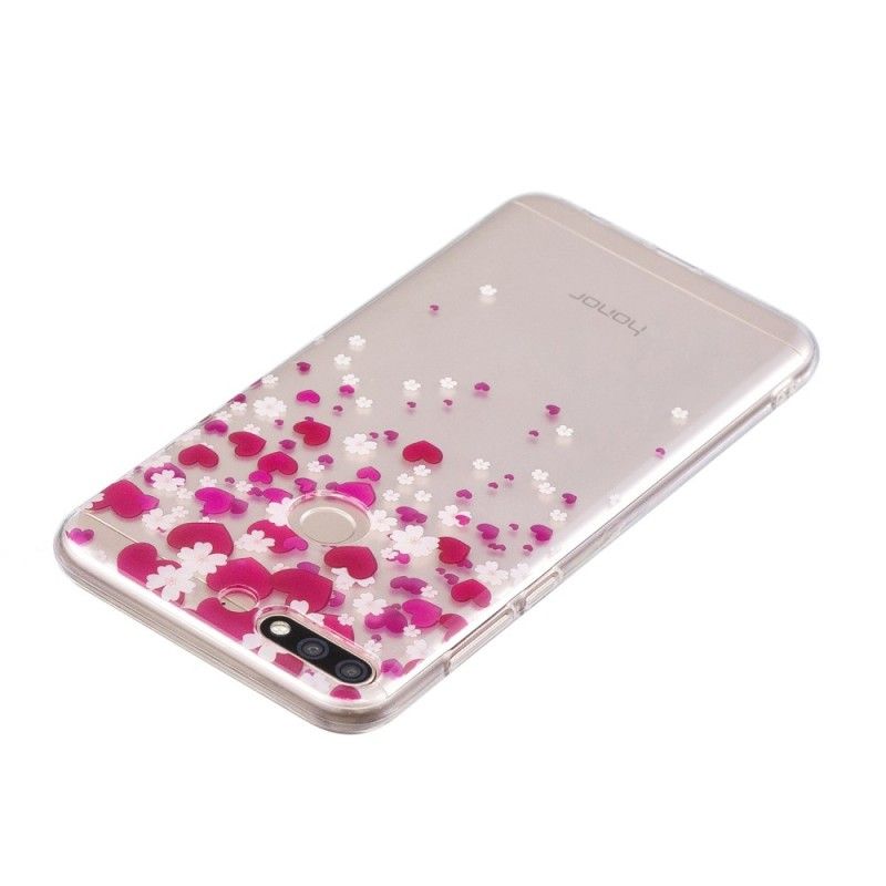 Deksel Huawei Y7 2018 Mobildeksel Hjerteregn