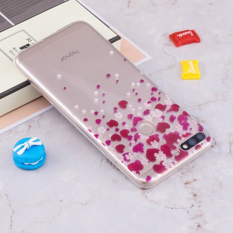 Deksel Huawei Y7 2018 Mobildeksel Hjerteregn