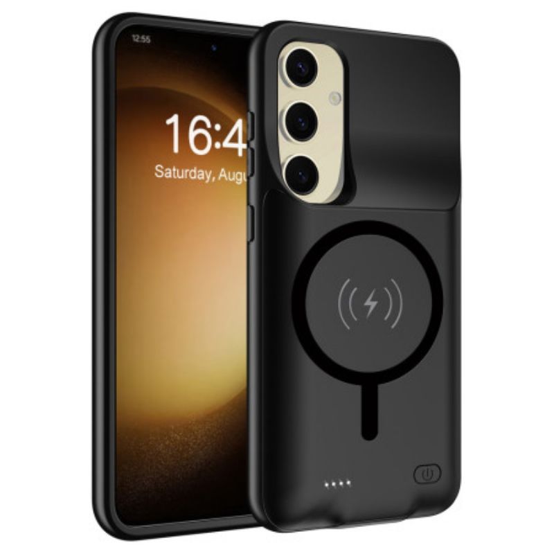 10000mah Batterideksel Til Samsung Galaxy S25 Plus Med Ekstern Lader Og Magnetisk Feste