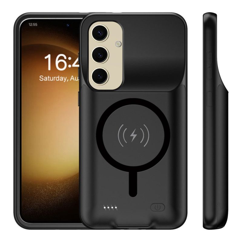 10000mah Batterideksel Til Samsung Galaxy S25 Plus Med Ekstern Lader Og Magnetisk Feste