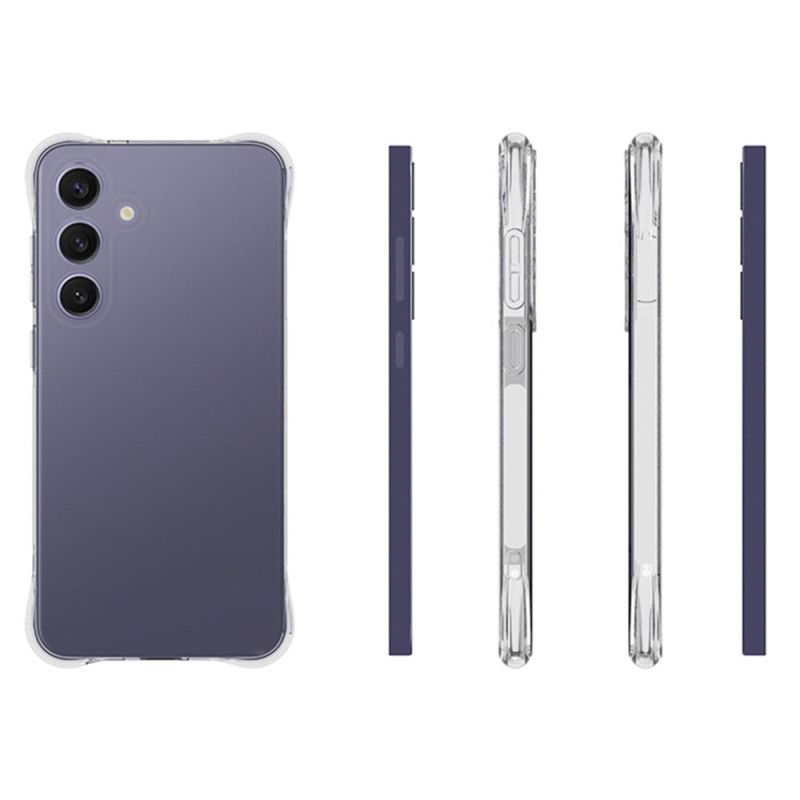 Deksel Samsung Galaxy S25 Plus 5g Mobildeksel Gjennomsiktig Forsterket Sklisikker