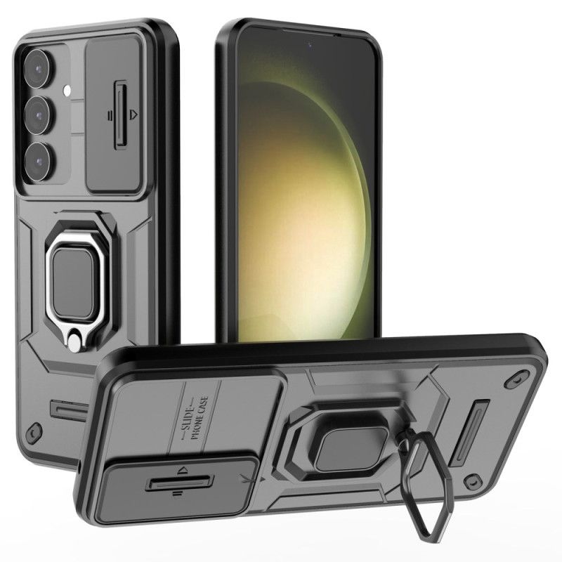 Deksel Samsung Galaxy S25 Plus 5g Mobildeksel Slitesterk Ring Med Linsebeskytter