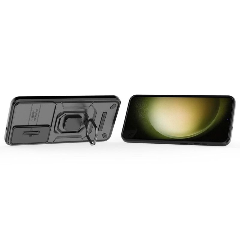 Deksel Samsung Galaxy S25 Plus 5g Mobildeksel Slitesterk Ring Med Linsebeskytter