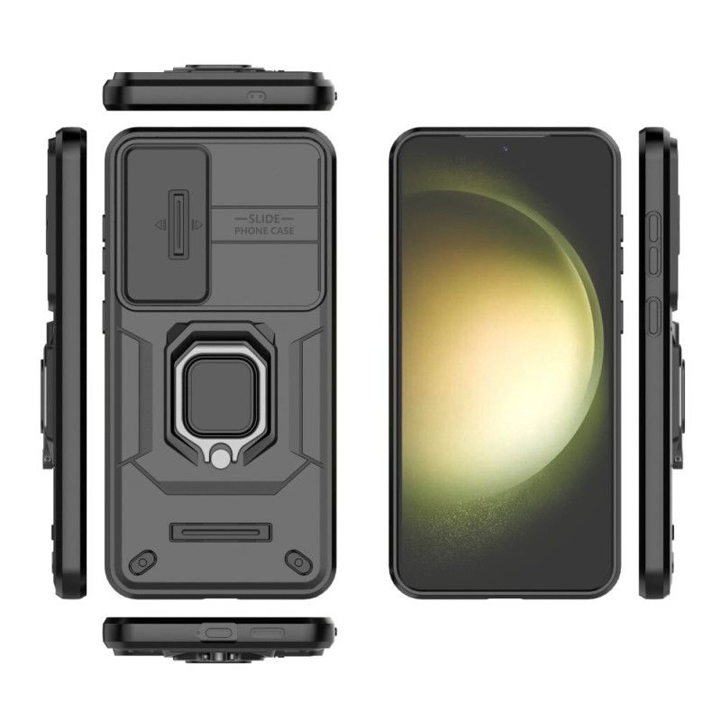 Deksel Samsung Galaxy S25 Plus 5g Mobildeksel Slitesterk Ring Med Linsebeskytter