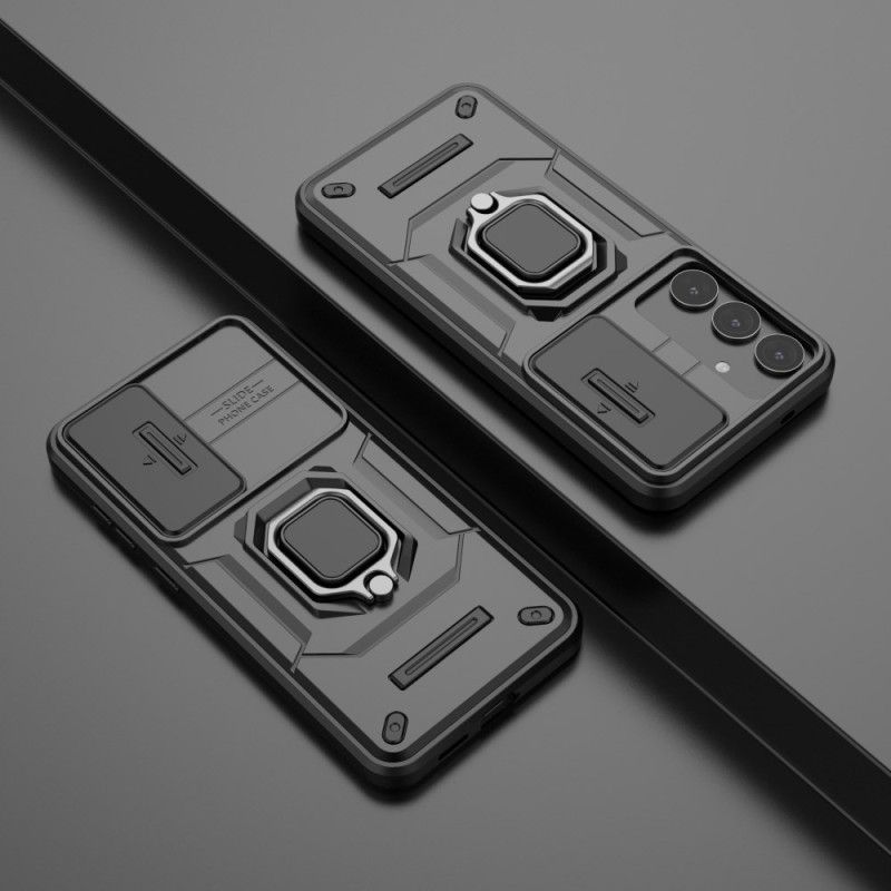 Deksel Samsung Galaxy S25 Plus 5g Mobildeksel Slitesterk Ring Med Linsebeskytter