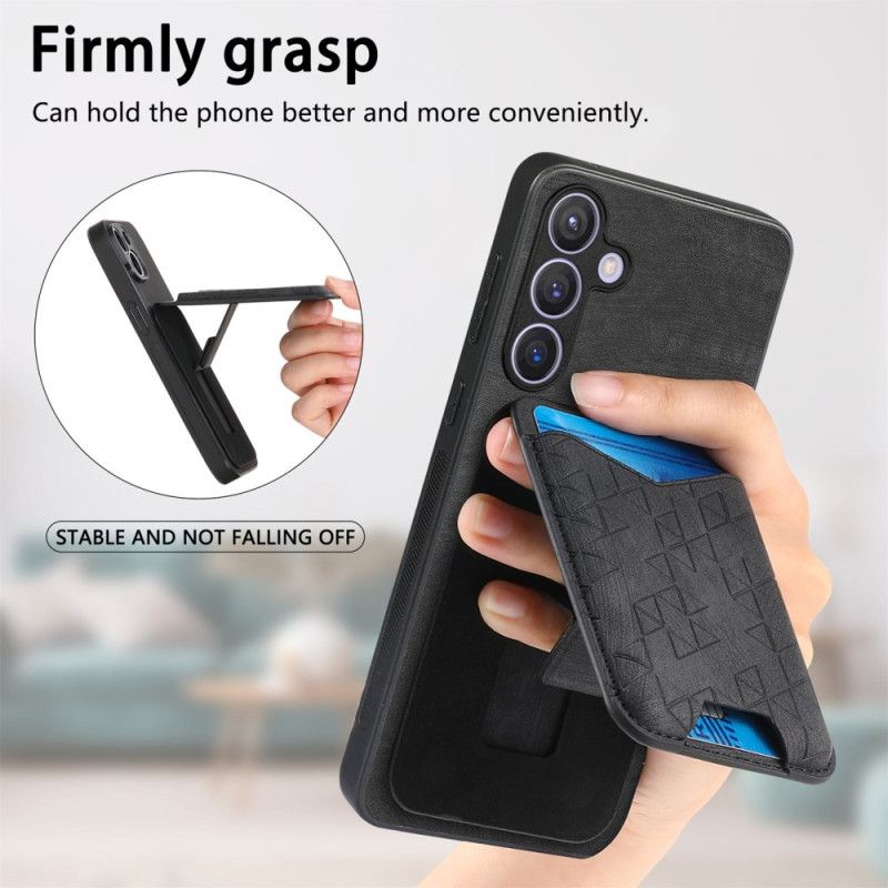 Deksel Til Samsung Galaxy S25 Plus 5g Med Kortholder Og Stativ