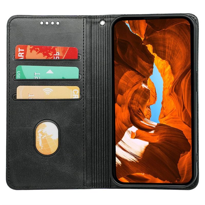 Folio Deksel Lær Samsung Galaxy S25 Plus 5g Mobildeksel Vintagestil