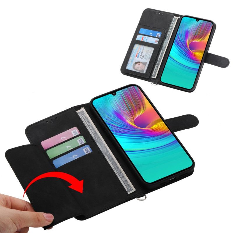 Folio Deksel Samsung Galaxy S25 Plus 5g Blomstermønster Og Stropper